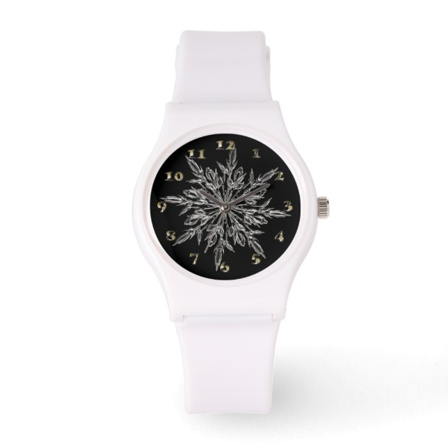 Perfect Snowflake voor de kerstfeestdag Horloge (Voorkant)