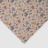 Perfect speelse katten op een bruine achtergrond tissuepapier (Detail)