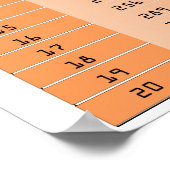 Perfect Squares en Perfect Cubes 1-20 Poster (Hoek)