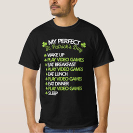 Perfect St Patrick's Day Speel videogames Gamer T-shirt