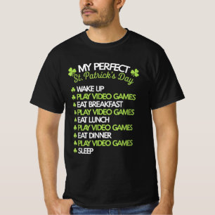 Perfect St Patrick's Day Speel videogames Gamer T-shirt