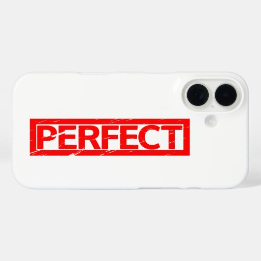 Perfect Stamp Case-Mate iPhone Case (Achterkant (horizontaal))
