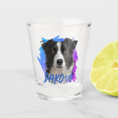 Perfect Stocking Stuffer Border Collie Dog Foto Shot Glas (Voorkant)