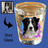 Perfect Stocking Stuffer Border Collie Dog Foto Shot Glas