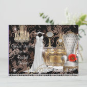 PERFECT  STYLE BRIDAL SHOWER INVITATION KAART (Staand voorkant)