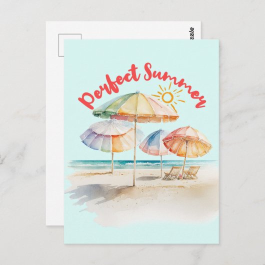 Perfect Summer Briefkaart (Voorkant / Achterkant)