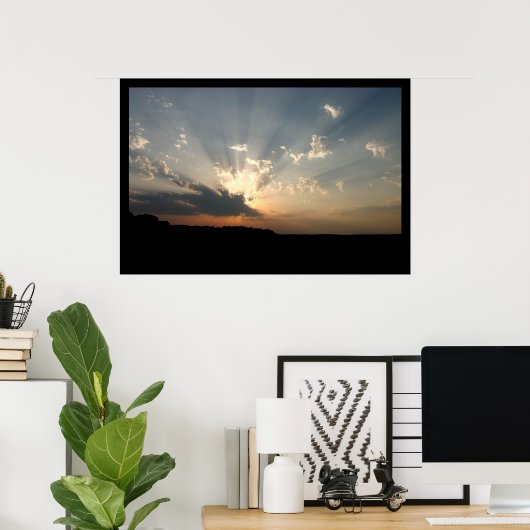 Perfect Sunset Poster (Thuiskantoor)
