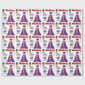 Perfect superheld Fantastic Birthday Girls Cadeaupapier (Vlak)