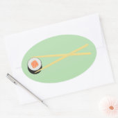 Perfect Sushi I Ovale Sticker (Envelop)