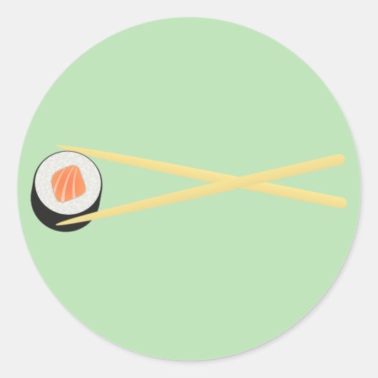 Perfect Sushi I Ronde Sticker (Voorkant)