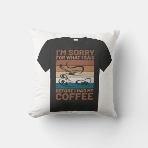 Perfect t shirt ontwerp kussen