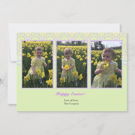 Perfect Three Photo Card op maat Kaart (Voorkant)