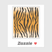 Perfect Tiger Stripes Tiger Safari. Perfect ontwer Sticker (Vel)