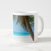 Perfect tropisch paradise strand grote koffiekop (Voorkant rechts)