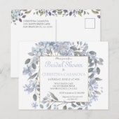 Perfect  Uitnodiging van de Bridal van de Lavender (Voorkant / Achterkant)
