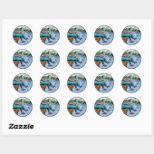 perfect uitzicht ronde sticker (Vel)