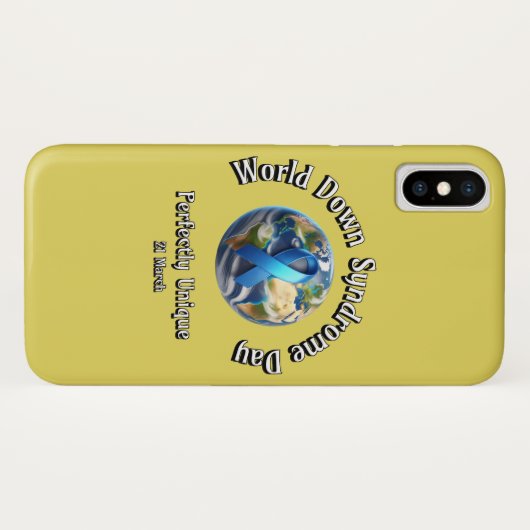 Perfect uniek. Wereld Down Syndroom Dag. Case-Mate iPhone Case (Achterkant (horizontaal))