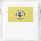 Perfect uniek. Wereld Down Syndroom Dag. Rechthoekige Sticker (Tas)