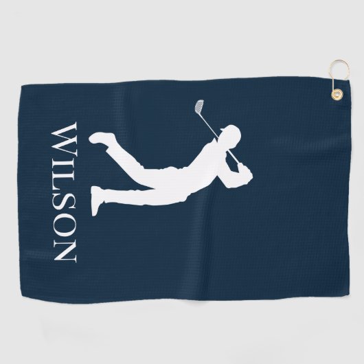 Perfect Vaderdag cadeau voor golfliefhebbende vade Golfhanddoek (Horizontaal)