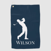 Perfect Vaderdag cadeau voor golfliefhebbende vade Golfhanddoek (Voorkant)