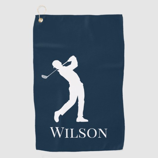 Perfect Vaderdag cadeau voor golfliefhebbende vade Golfhanddoek (Voorkant)