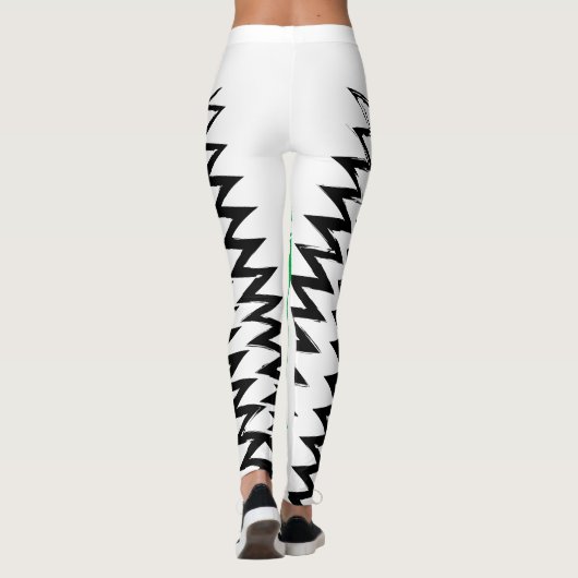 Perfect Valentijn Gift Custom Bow en Heart Design Leggings (Achterkant)