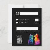 🌈 Perfect van jou: een regenboogliefde RSVP Kaartje (Achterkant)