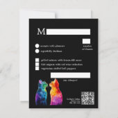 🌈 Perfect van jou: een regenboogliefde RSVP Kaartje (Achterkant)