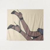 Perfect verbindend - slim meisje op hoge hakken &  wandkleed (Voorkant (horizontaal))