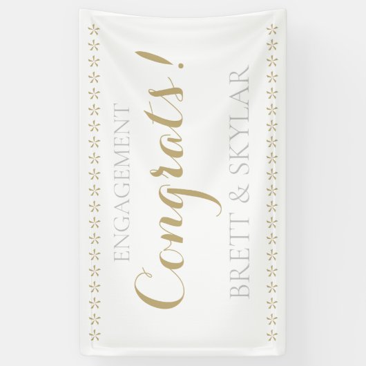 Perfect! Verlovingsfeest aangepaste banner! Spandoek (Verticaal)