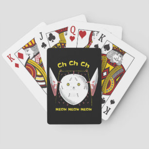 Perfect verschrikkelijke kat pokerkaarten