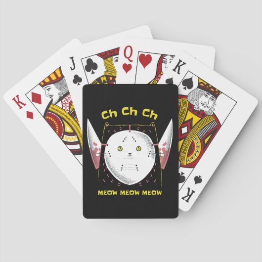 Perfect verschrikkelijke kat pokerkaarten (Achterkant)