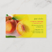 Perfect verse perziken visitekaartje (Achterkant)