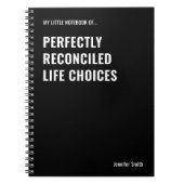 Perfect verzoende Life Office humor Notitieboek (Voorkant)