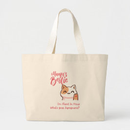 Perfect voor alle kattenliefhebbers! grote tote bag