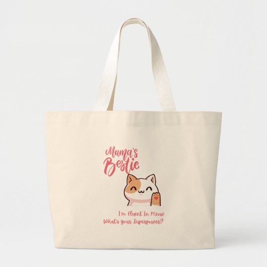 Perfect voor alle kattenliefhebbers! grote tote bag (Voorkant)