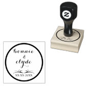 Perfect voor bruiloften - Romantische 2 "x 2" hout Rubberstempel (Gestempeld)