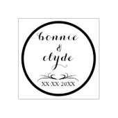 Perfect voor bruiloften - Romantische 2 "x 2" hout Rubberstempel (Afrduk)