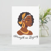 Perfect voor de viering van de Black History Month Kaart (Staand voorkant)