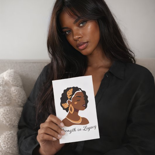 Perfect voor de viering van de Black History Month Kaart