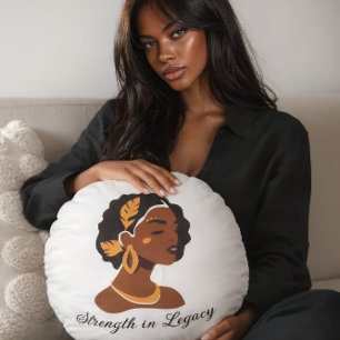 Perfect voor de viering van de Black History Month Rond Kussen
