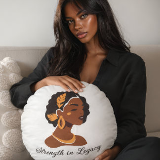 Perfect voor de viering van de Black History Month Rond Kussen