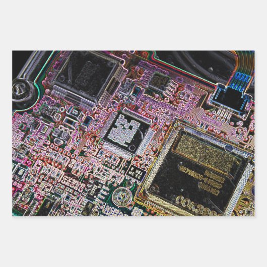 Perfect voor digitale geschenken en digitale autoc inpakpapier vel (Voorkant 3)