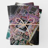 Perfect voor digitale geschenken en digitale autoc inpakpapier vel (In situ)