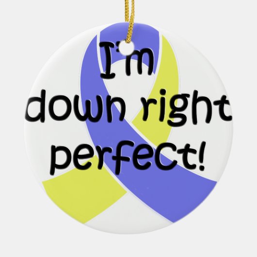 Perfect voor downsyndroom keramisch ornament (Voorkant)