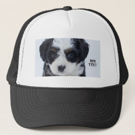Perfect voor hondenliefhebbers Zwart en Wit-Cap Trucker Pet