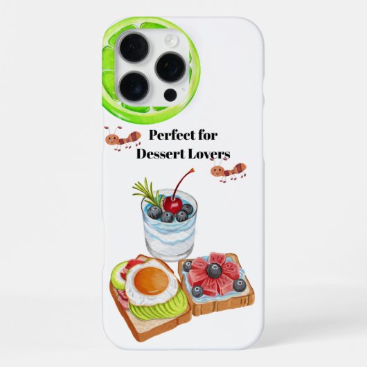 Perfect voor liefhebbers van desserts iPhone hoesje (Achterkant)