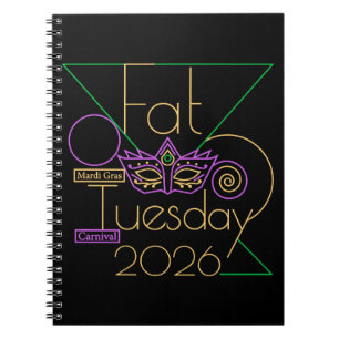 Perfect voor Mardi Gras 2026 Notitieboek