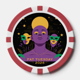 Perfect voor Mardi Gras 2026 Poker Chips