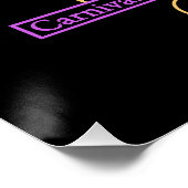 Perfect voor Mardi Gras 2026 Poster (Hoek)